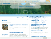 Tablet Screenshot of hydrovod.si